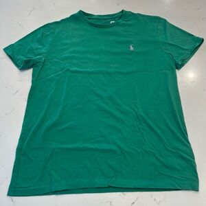 Polo by Ralph Lauren Men's Green T-Shirt. Size Medium. See Measurements.